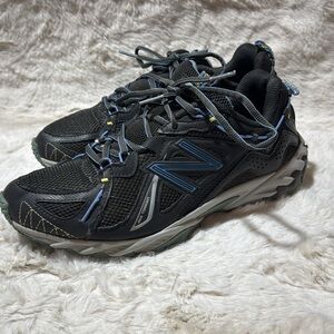 New Balance Womens 610 Trail Running Shoes 9.5 Gray Blue N-Fuse Sneakers USA